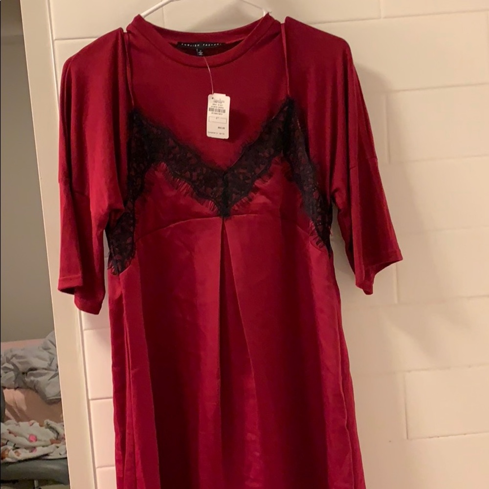 english factory red dress